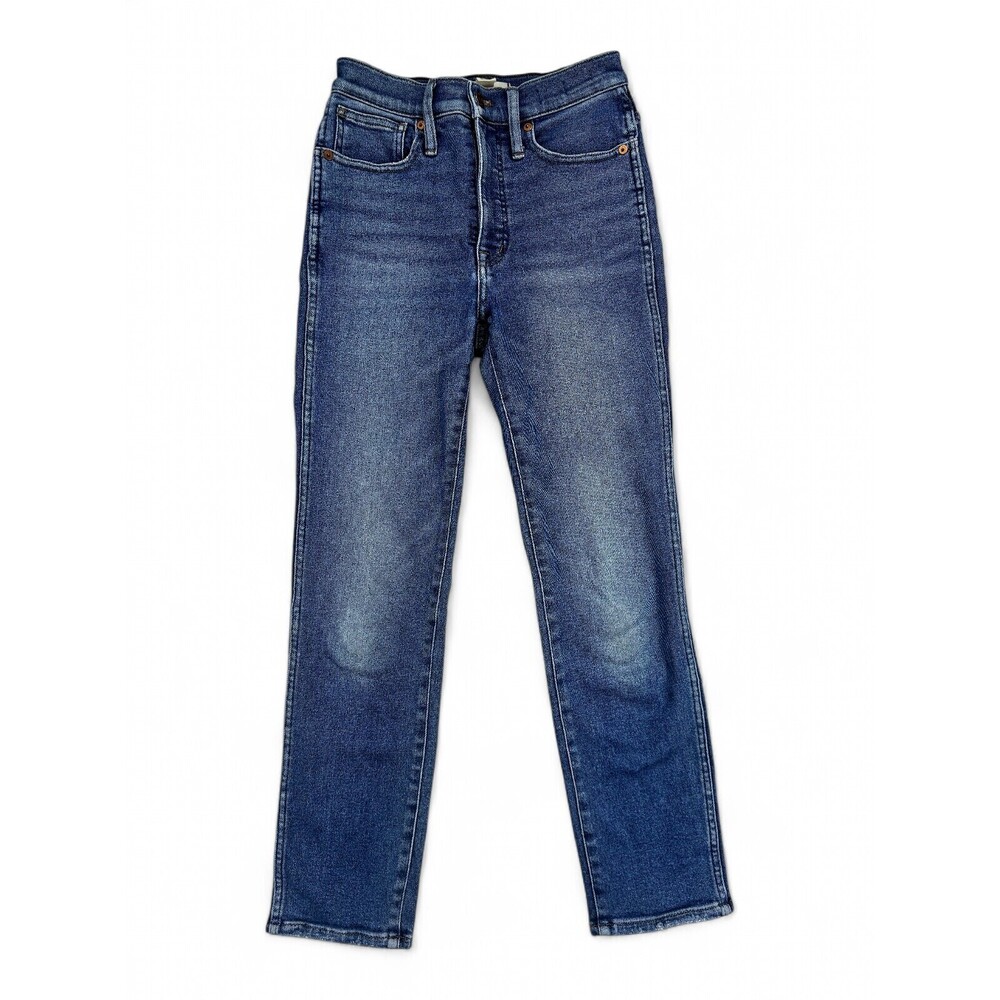 Madewell Women's Straight‎ Leg Jeans Sz 24 Blue Wash